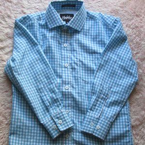 Blue Button down shirt, size 8.